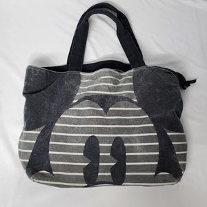 Disney Store Walt Disney Studios Mickey Mouse Face Canvas Zippered Tote Bag